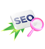 Lettering SEO with magnifying glass