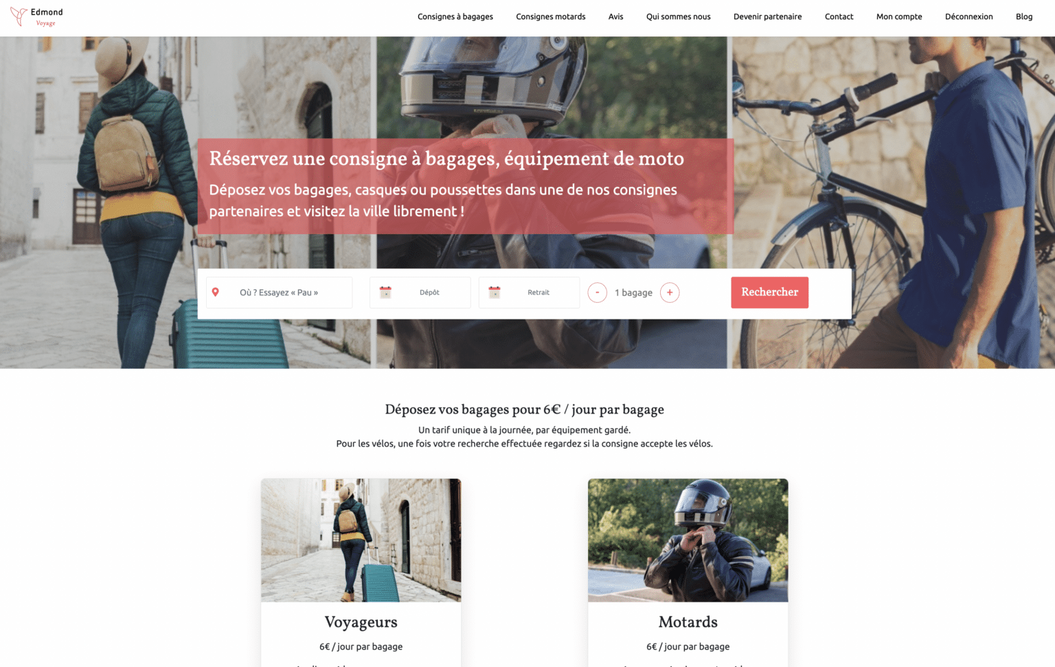 site web edmond voyage